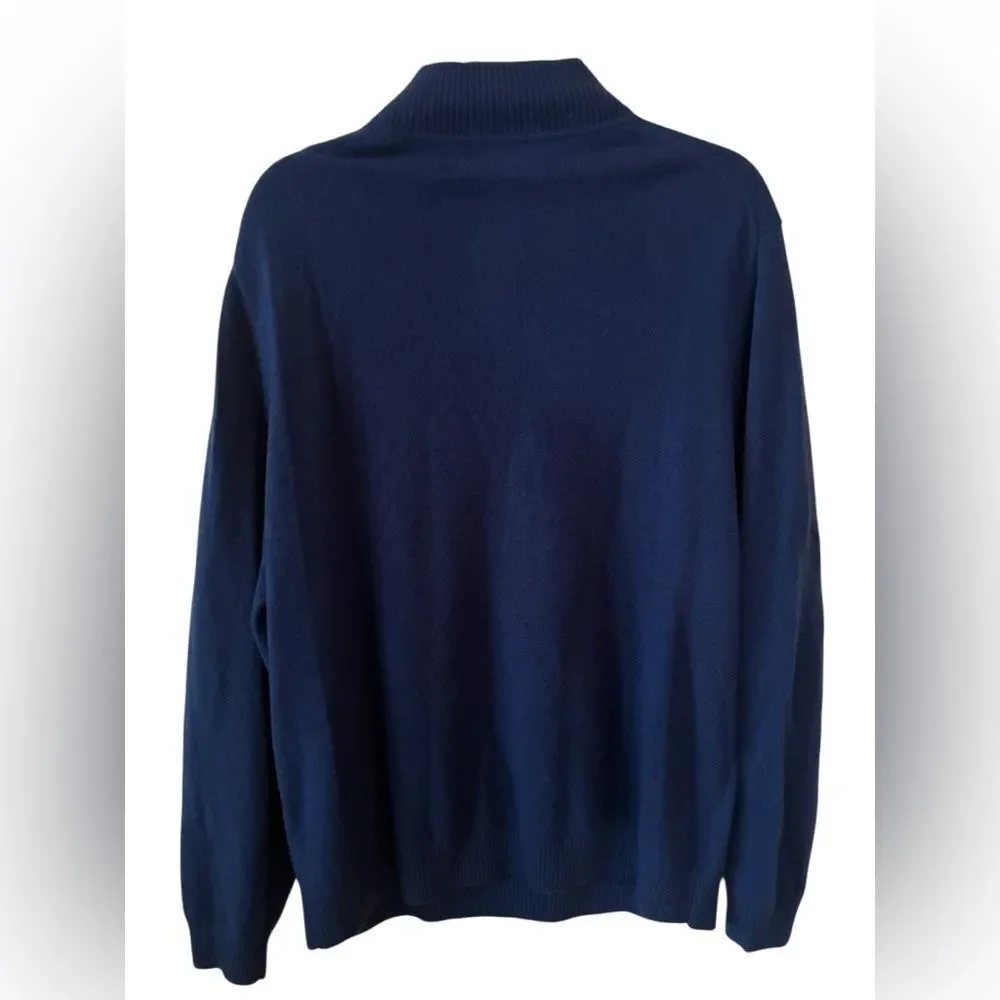 Tommy Bahama Royal Blue Crewneck Sweater Mens Size XL